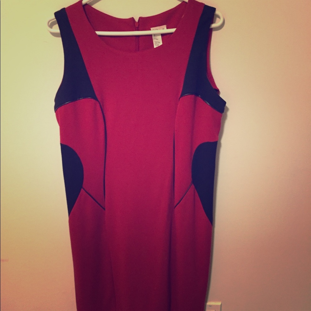 Red jersey dress